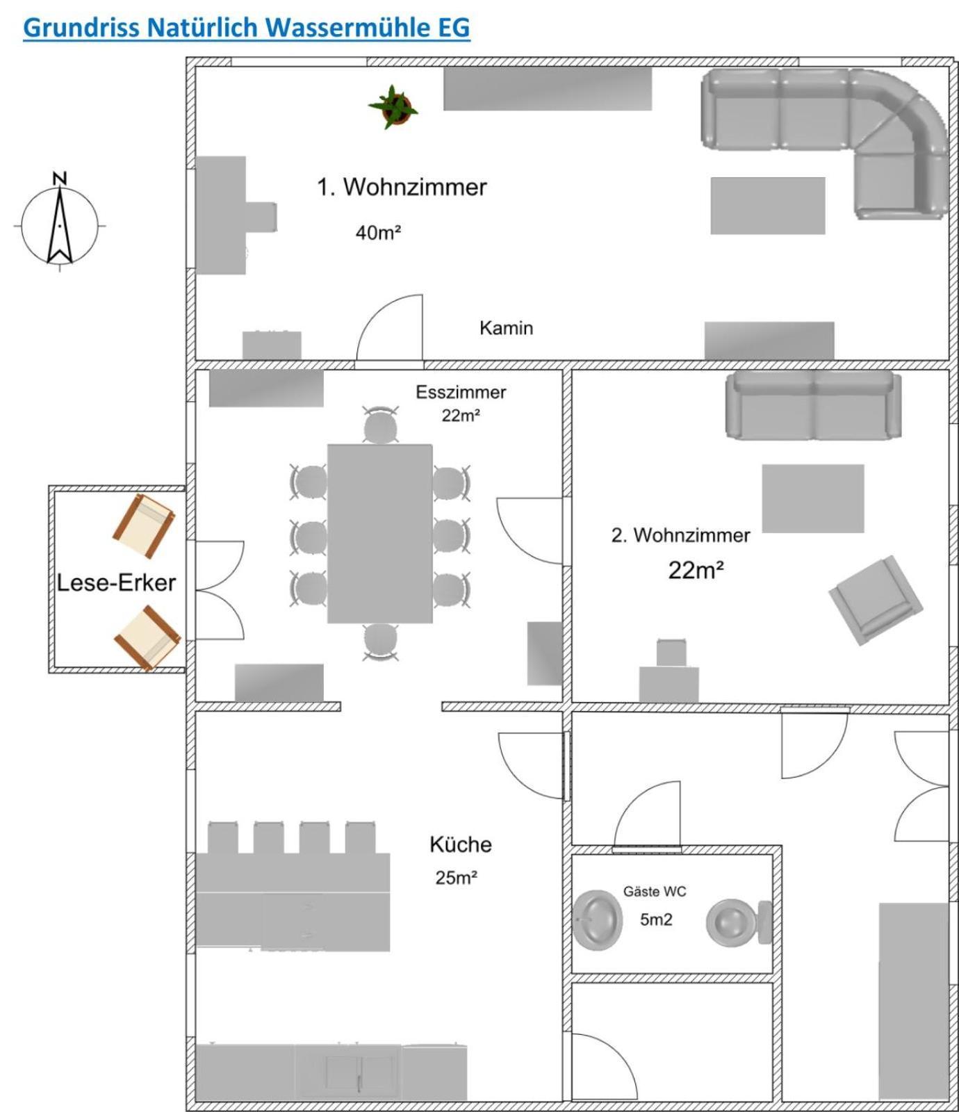 Ferienhaus Naturlich Wassermuhle Kappeln Ngoại thất bức ảnh